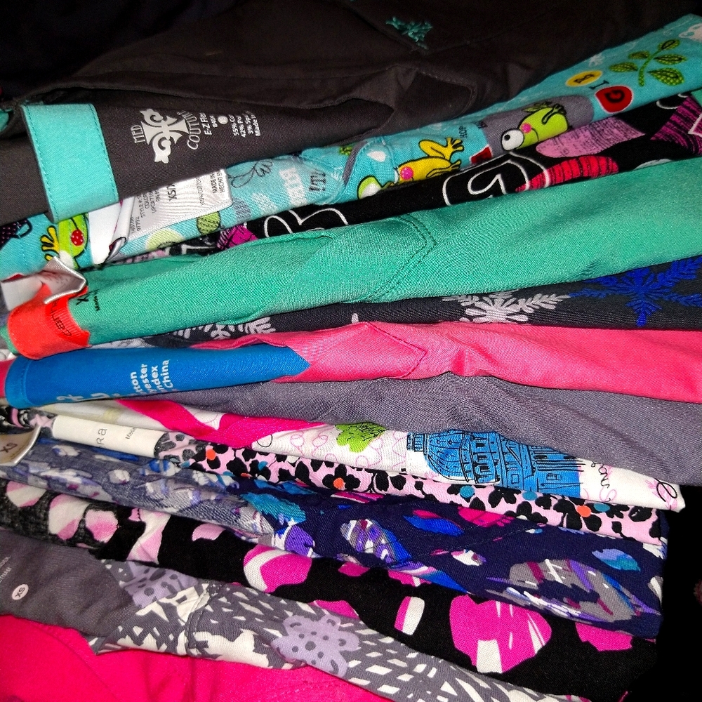 Set of 14 X-Small Scrub Tops